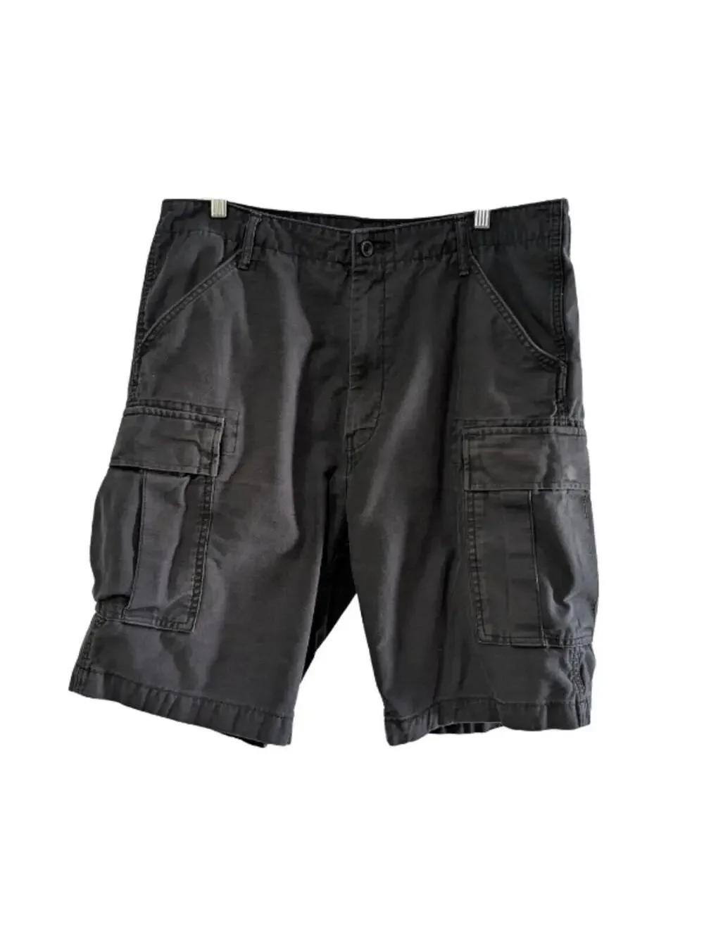 Levi's Men's Twill Cargo Shorts, Black, Size W36, Flat Front, Cotton